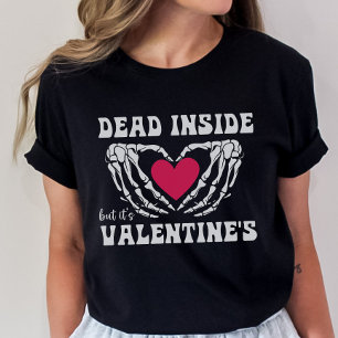 T-shirt Saint Valentin Squelette, Drôle Gothique Saint Val