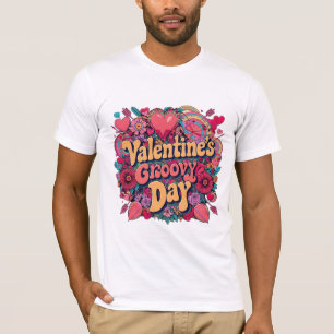 T-shirt Saint Valentin, super journée, clipart rétro