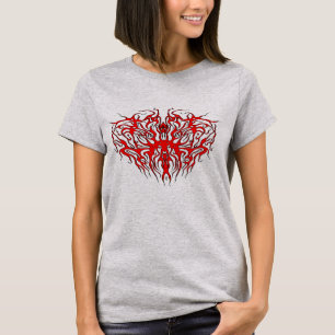 T-shirt Saint-Valentin Tatouage Tribal des Coeurs rouges