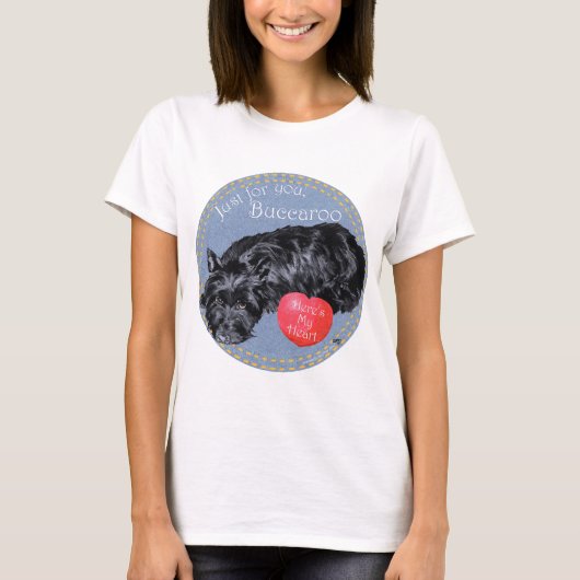 T-shirt Saint-Valentin Terrier Écossais (Devant)