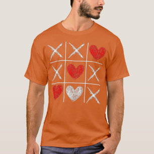 T-shirt Saint Valentin Tic Tac Toe Valentine Amour Drôle H