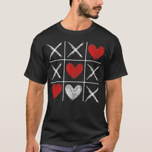 T-shirt Saint Valentin Tic Tac Toe Valentine Amour Drôle H