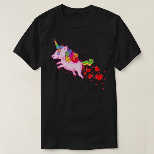 T-shirt Saint Valentin Unicorn Love (Design devant)