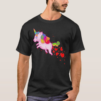 T-shirt Saint Valentin Unicorn Love