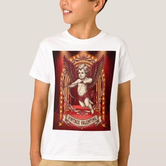 T-shirt Saint-Valentin vintage  (Devant)
