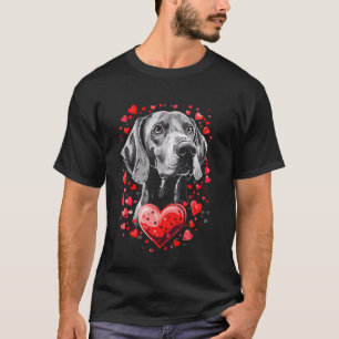 T-shirt Saint-Valentin Weimaraner Chien