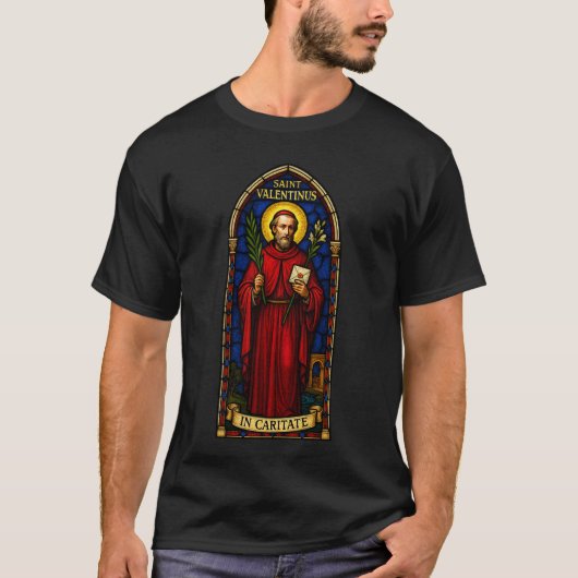 T-shirt Saint Valentinus catholique Patron Saint-Valentin (Devant)