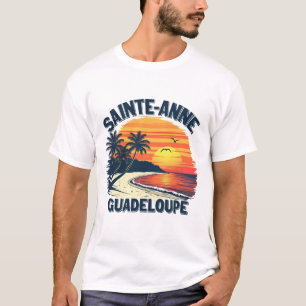 T-Shirt Sainte-Anne Guadeloupe Sunset Tee