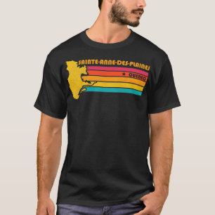 T-shirt Sainte-AnnedesPlaines Québec Canada Distres Vintag