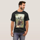 T-shirt Sainte Claire d'Assise : Patronne de la télévision (Devant entier)