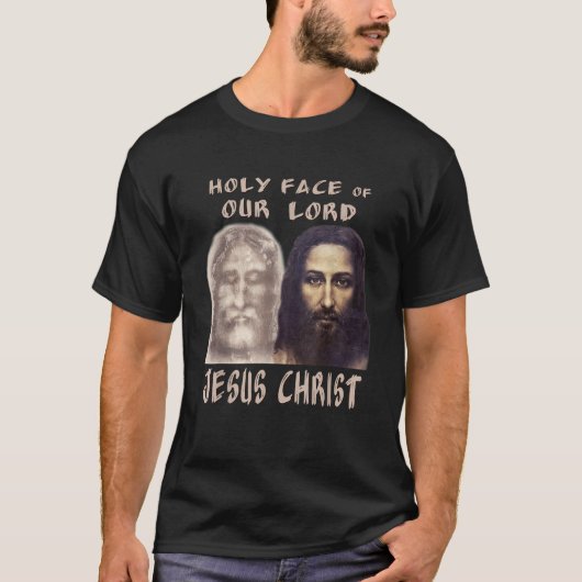 T-shirt Sainte Face Notre Seigneur Jésus Christ Suffit Tur (Devant)