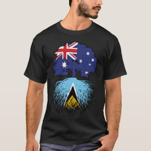 T-shirt Sainte-Lucie Sainte-Lucie Australienne Arbre Austr