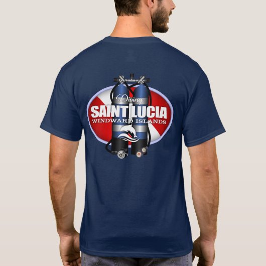T-shirt Sainte-Lucie (ST) (Dos)