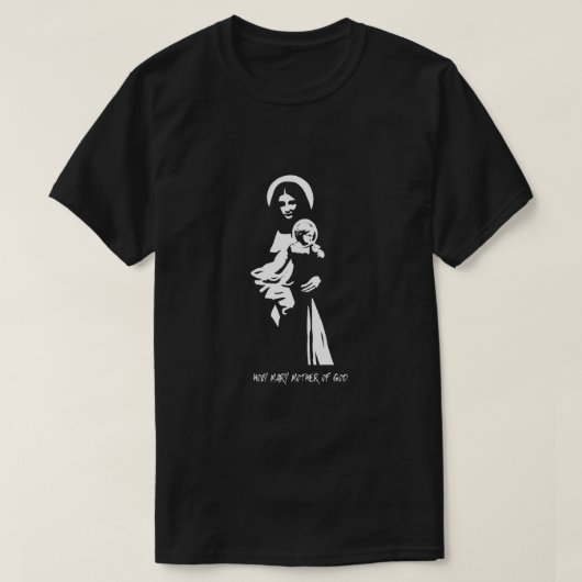 T-shirt Sainte Marie Mère de Dieu. (Design devant)