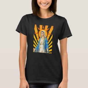 T-shirt Sainte Mère Marie Mère de Jésus Catholique Vintage