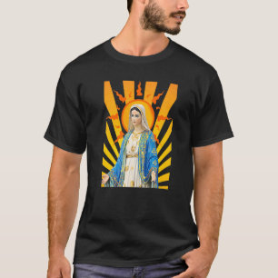 T-shirt Sainte Mère Marie Mère de Jésus Catholique Vintage