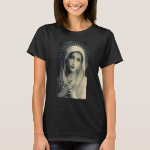 T-shirt Sainte Mère Marie Mère de Jésus Catholique Vintage