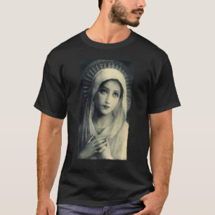 T-shirt Sainte Mère Marie Mère de Jésus Catholique Vintage