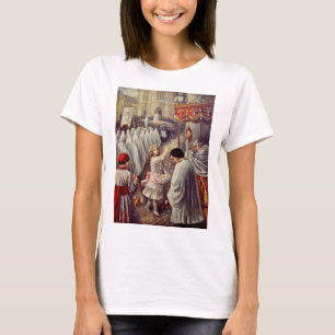 T-shirt Sainte Thérèse jette des fleurs au Saint Sacrement