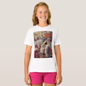 T-shirt Sainte Thérèse jette des fleurs au Saint Sacrement (Devant entier)