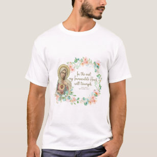 T-shirt Sainte Vierge Marie Fatima Religieuse catholique