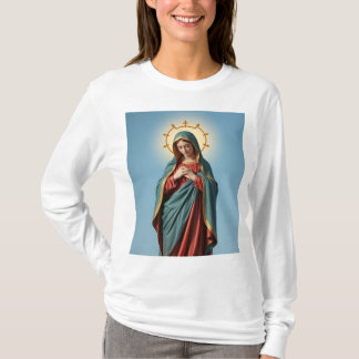 T-shirt Sainte Vierge Marie Tee - shirt à manches longues 
