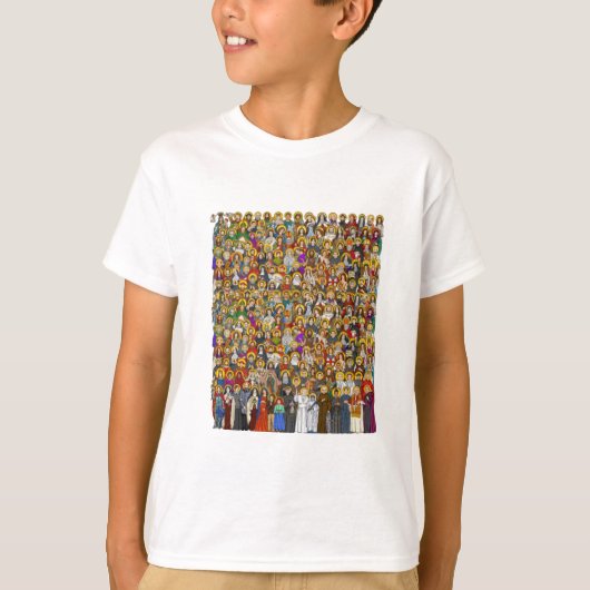 T-shirt Saints, All saints, Catholic Saints (Devant)