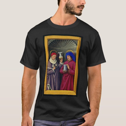 T-shirt Saints Cosmas et Damian par Jean Bourdichon (Devant)