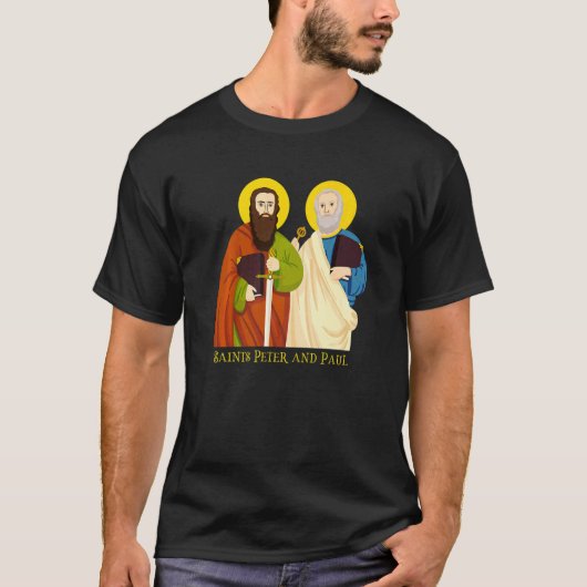 T-shirt Saints Pierre et Paul Les Clés de la fête catholiq (Devant)