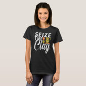 T-shirt Saisir l'argile céramique poterie artisanale poter (Devant entier)