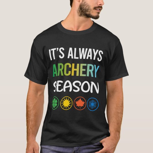 T-shirt Saison amusante Archer Archer Flèche Flèches Bow (Devant)