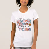 T-shirt Saison Automne Citrouille Feuille mignon automne (Devant)