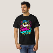 T-shirt Saison Chill - Conception de vacances détendue (Devant entier)