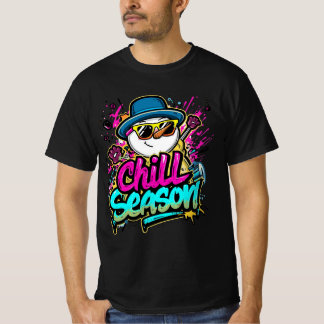 T-shirt Saison Chill - Conception de vacances détendue
