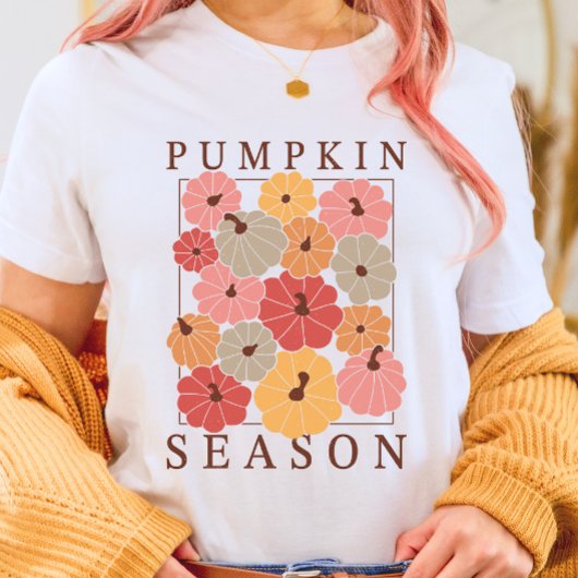 T-shirt Saison Citrouille de l'automne