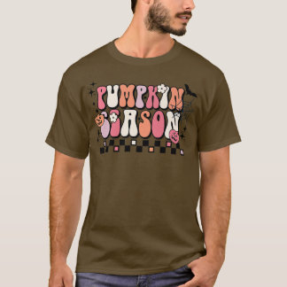 T-shirt Saison citrouille Halloween Vibes Automne Thanksg
