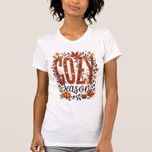 T-shirt Saison Cosy Automne Style Confort (Devant)