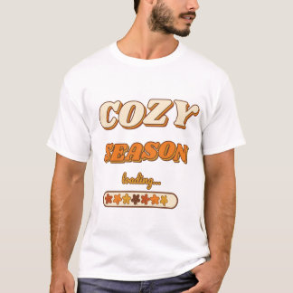 T-shirt Saison Cosy Chargement... Rétro 70s Typographie d'
