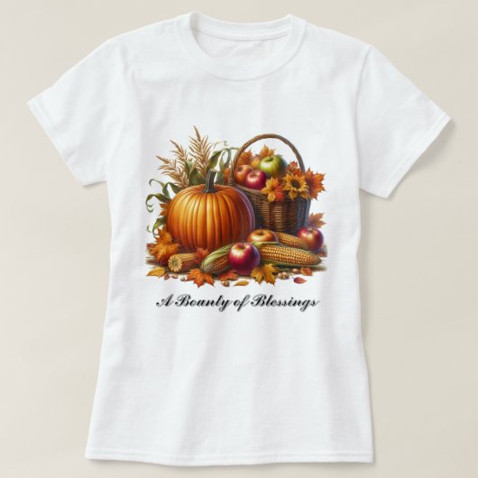 T-shirt Saison d'automne Bounty of Blessances Dames (Design devant)
