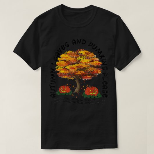 T-shirt Saison d'automne chute Feuilles d'automne et Citro (Design devant)