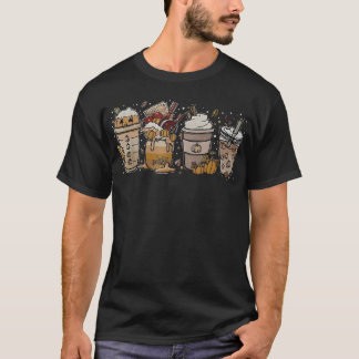 T-shirt Saison d'automne de l'automne de la fin du café ép