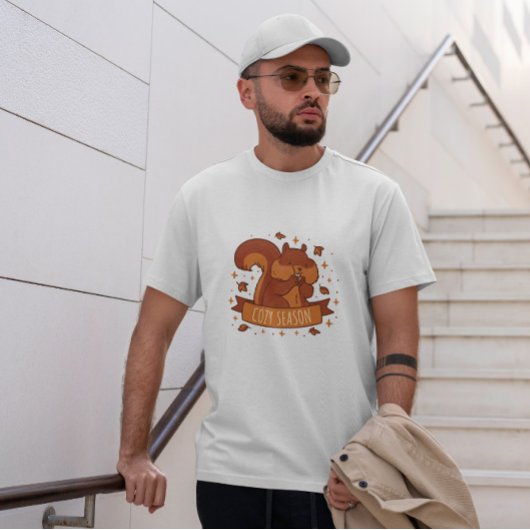 T-shirt Saison d'automne de l'écureuil