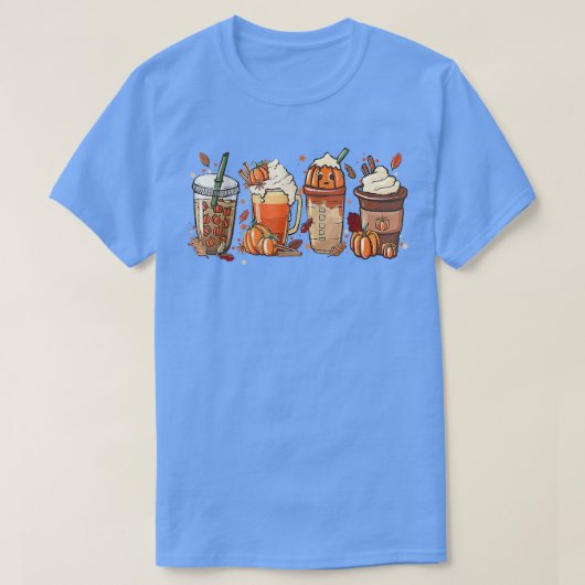 T-shirt Saison d'automne du café citrouille épice Latte au (Design devant)