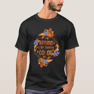 T-shirt Saison d'automne Feuilles qui tombent L'automne es