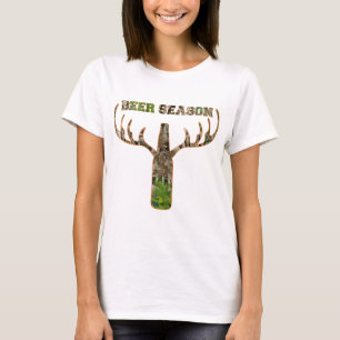 T-shirt Saison De Chasse À La Bière Cadeau Pour Chasseur