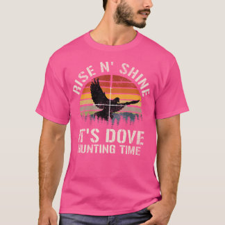T-shirt Saison de chasse à la colombe du coucher du soleil