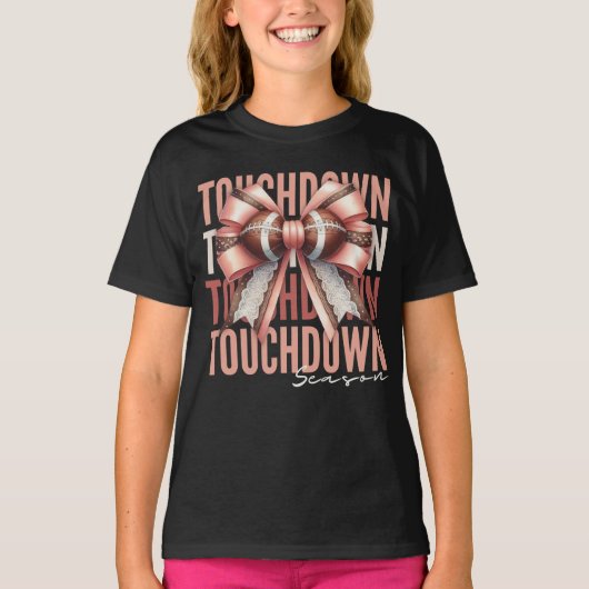 T-shirt Saison de football de la bow Touchdown (Devant)