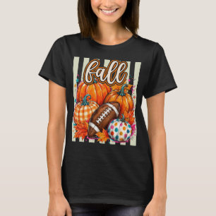 T-shirt Saison de football des citrouilles d'automne Aquar
