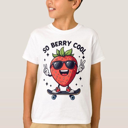 T-shirt Saison de fraises Cool Berry (Devant)