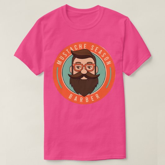 T-shirt saison de la moustache (Design devant)